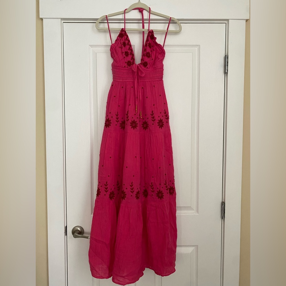 Free People Real Love Embroidered Dress